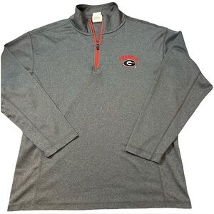 Georgia Bulldogs Grey Half-Zip Pullover | Lightweight | Men’s Medium